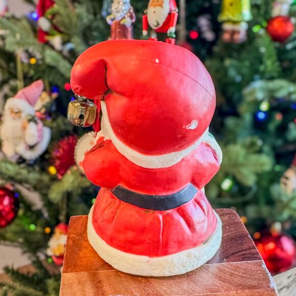 1984 Vintage Hallmark Santa Claus Christmas List Shelf Sitter Stocking Hanger - Picture 7 of 10